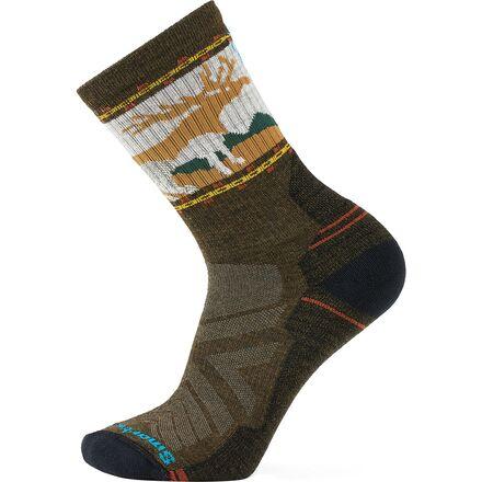 Hike Light Cushion Mountain Moose Crew Sock by SMARTWOOL