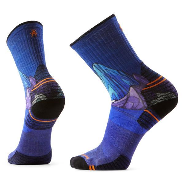 Hike Targeted Cushion Mountain Myth Print Crew Socks by SMARTWOOL