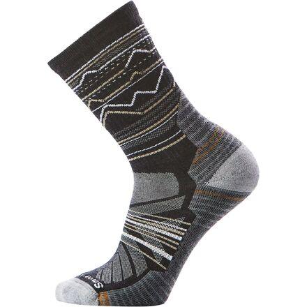 Performance Hike Light Cushion Mountain Range Pattern Crew by SMARTWOOL