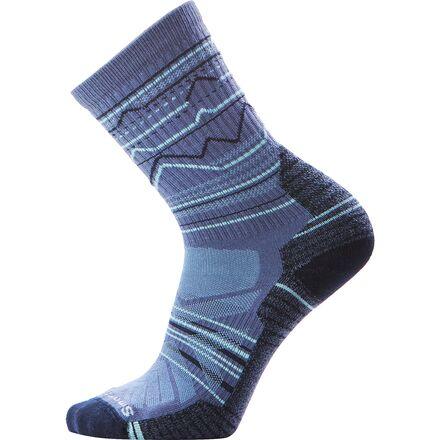 Performance Hike Light Cushion Mountain Range Pattern Crew by SMARTWOOL
