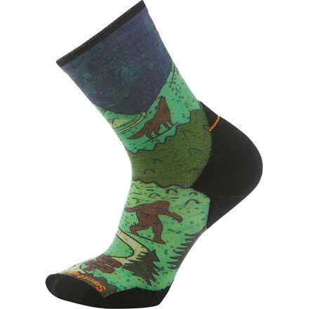Trail Run Targeted Cushion Neature Print Crew Sock by SMARTWOOL