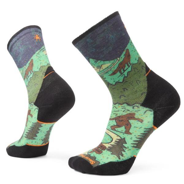 Trail Run Targeted Cushion Neature Print Crew Socks by SMARTWOOL