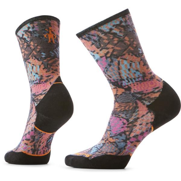 Trail Run Targeted Cushion Triangle Prism Print Crew Socks by SMARTWOOL