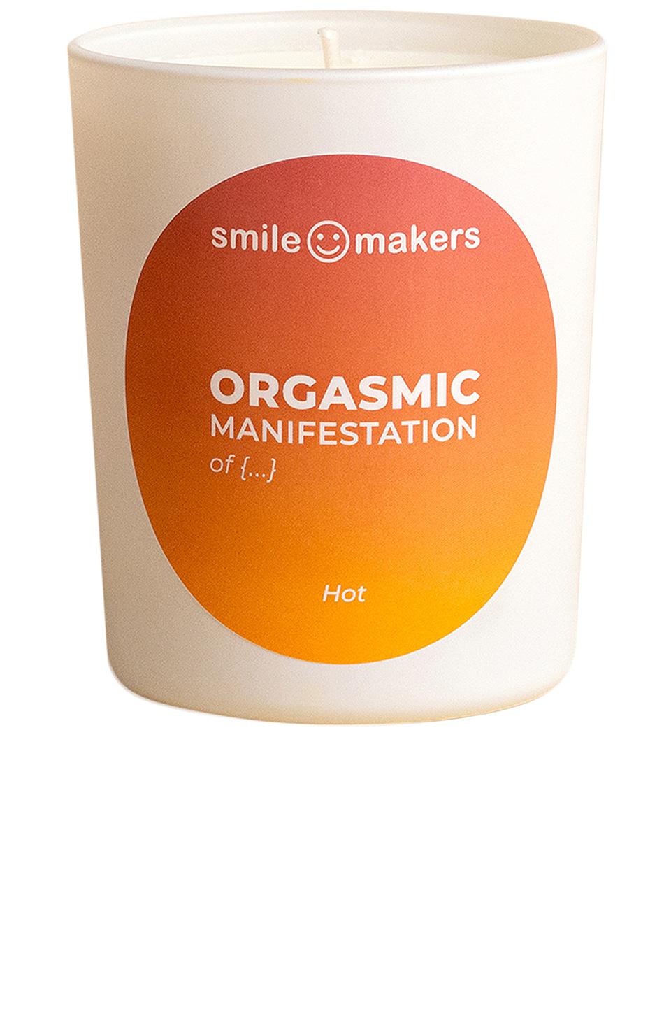 smile makers Hot Orgasmic Manifestations Candle in White by SMILE MAKERS