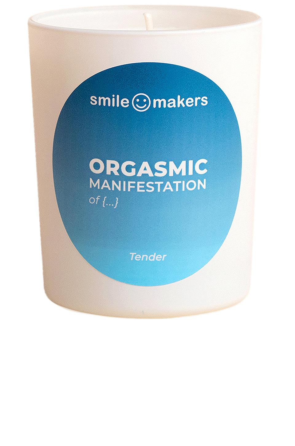 smile makers Tender Orgasmic Manifestations Candle in White by SMILE MAKERS