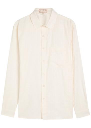 Enamorados embroidered cotton-blend shirt by SMR DAYS