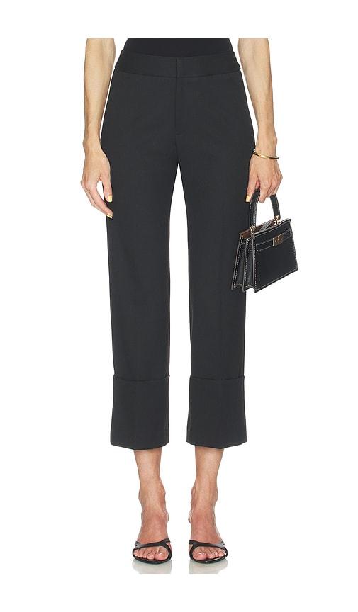 Smythe Cuffed Flood Pant in Black by SMYTHE