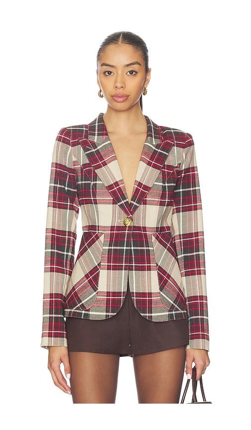 Smythe Patch Pocket Duchess Blazer in Red by SMYTHE