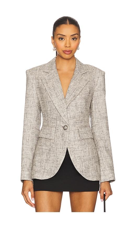 Smythe Seamed Blazer in Grey by SMYTHE
