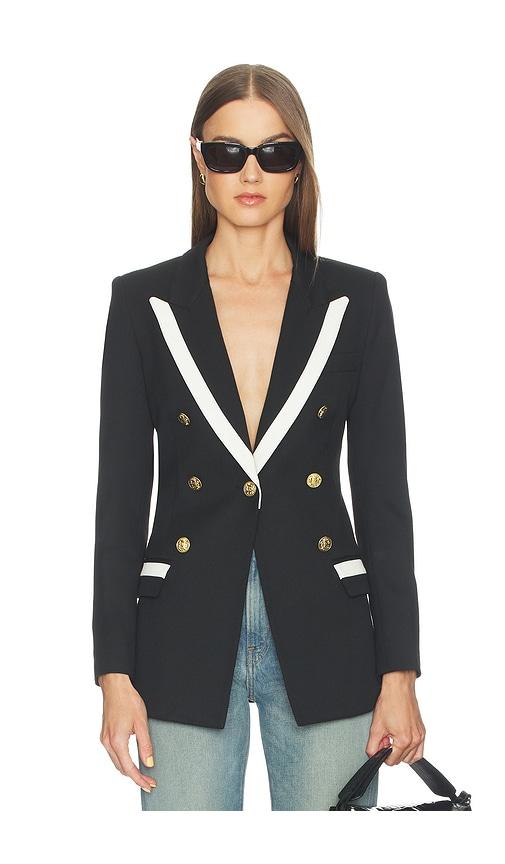 Smythe Taped Not A Db Blazer in Black,White by SMYTHE