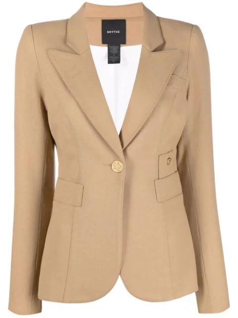 peak-lapels single-breasted blazer by SMYTHE