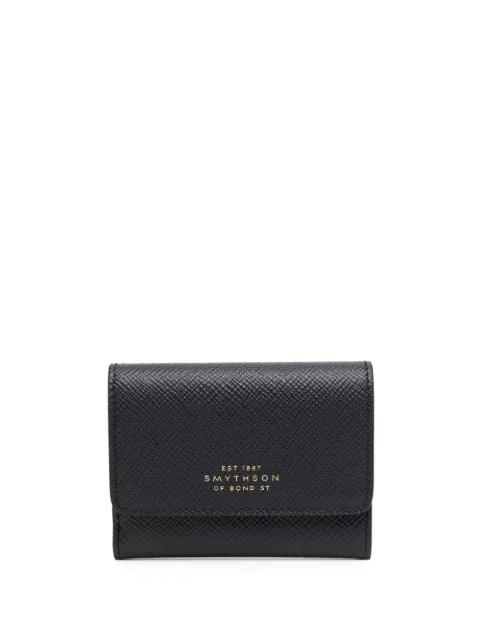 Panama leather card holder by SMYTHSON