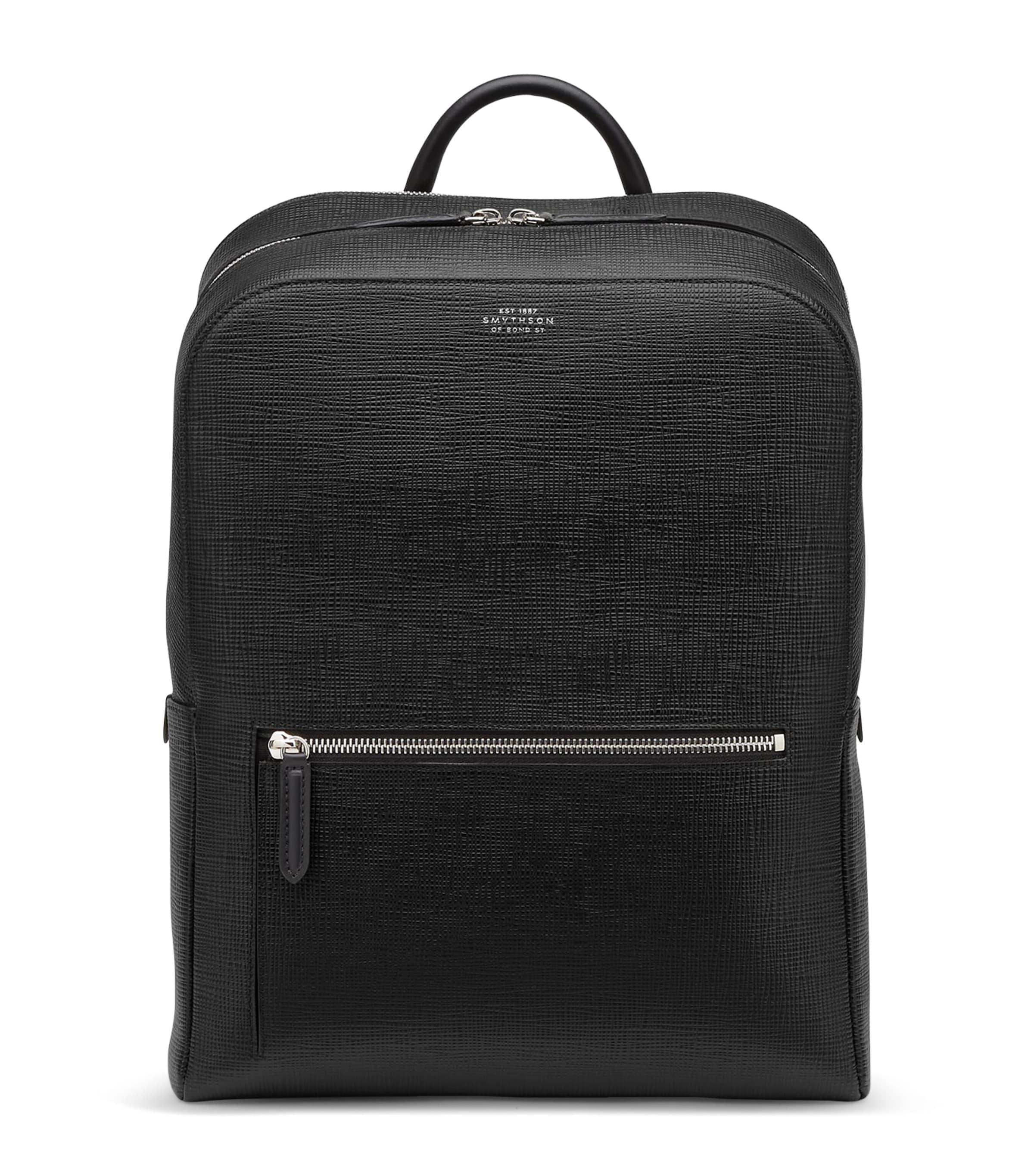 Smythson Leather Panama Backpack by SMYTHSON