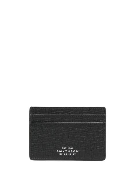 logo-embossed leather cardholder by SMYTHSON