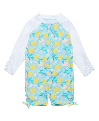 Baby Girls Lemon Drops LS Sunsuit by SNAPPER ROCK