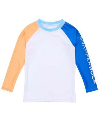 Boys' Blue Papaya LS Rash Top - Little Kid by SNAPPER ROCK