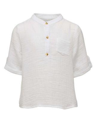 Boys' Frankie White Resort Shirt - Little Kid by SNAPPER ROCK