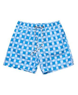 Boys' Ocean Grid Swim Short - Little Kid by SNAPPER ROCK