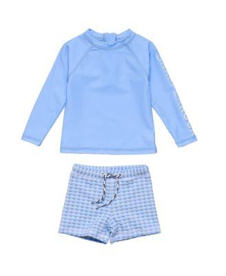 Boys' Seaside Blue Long Sleeve Set - Little Kid by SNAPPER ROCK