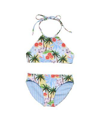Girls' Ciao Paradiso Reversible Halter Bikini - Little Kid by SNAPPER ROCK