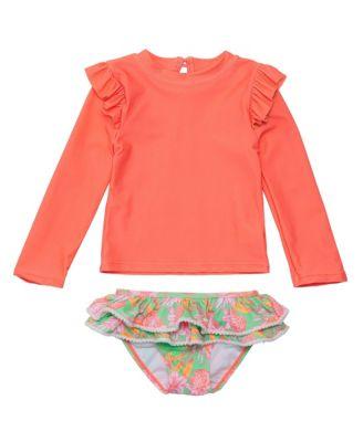 Girls' Coastal Shells Sustainable Ruffle Set - Baby by SNAPPER ROCK