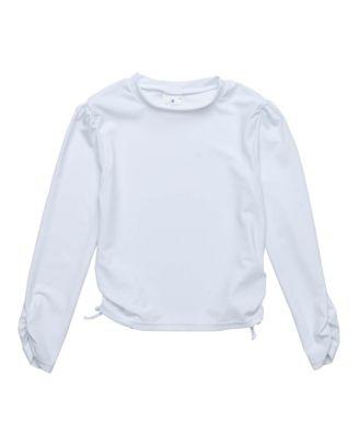 Girls' Rouched Long Sleeve Rash Top - Little Kid by SNAPPER ROCK