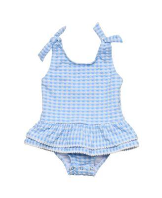 Girls' Seaside Gingham Skirt Swimsuit - Little Kid by SNAPPER ROCK