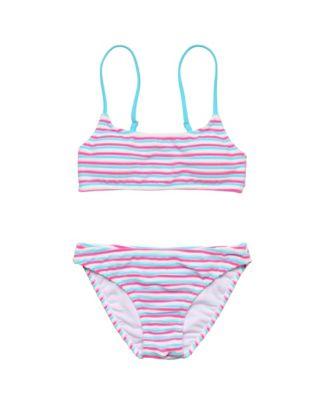 Girls' Sorbet Stripe Crop Bikini - Big Kid by SNAPPER ROCK