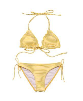 Girls' Sunshine Stripe Triangle Bikini - Big Kid by SNAPPER ROCK