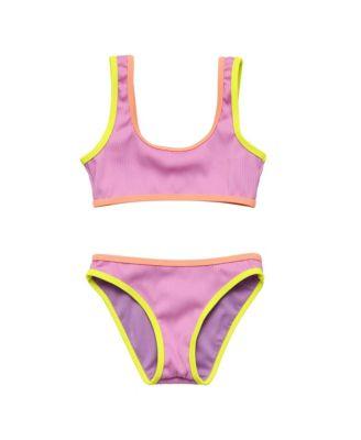 Girls' Vacay Pop Recycled Crop Bikini - Little Kid by SNAPPER ROCK