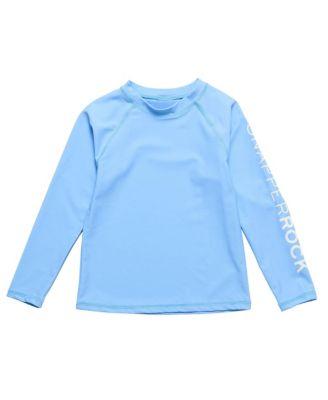 Unisex Water Blue Long Sleeve Rash Top by SNAPPER ROCK