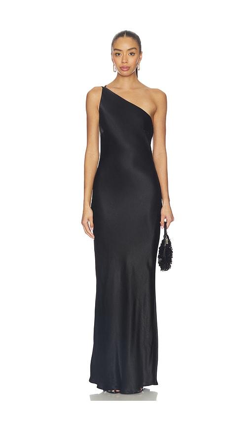 SNDYS Aubrey Cowl Back Maxi Dress in Black by SNDYS