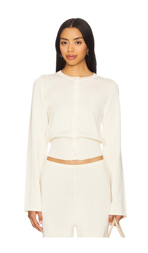 SNDYS August Button Up Cardigan in Cream by SNDYS