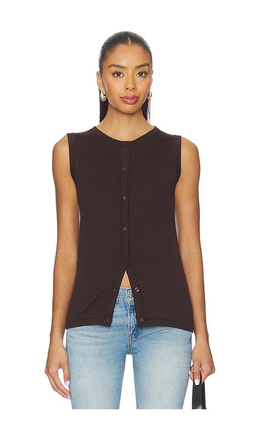 SNDYS August Vest in Chocolate by SNDYS