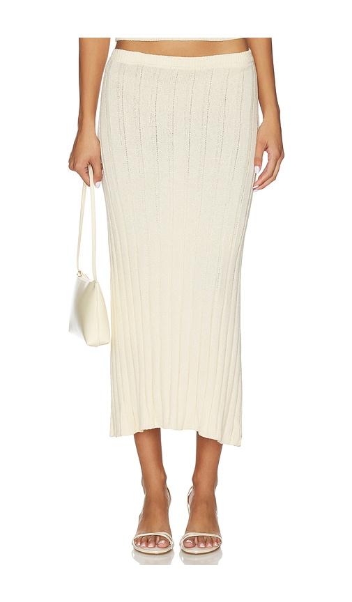SNDYS Baha Midi Skirt in Cream by SNDYS