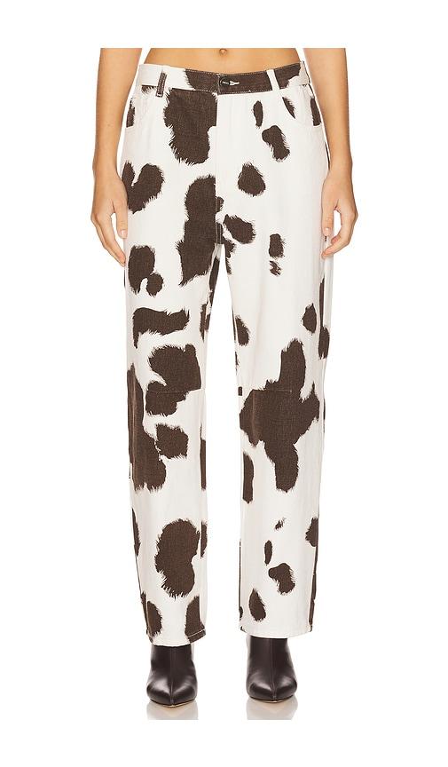 SNDYS Becks Cowhide Jean in White by SNDYS