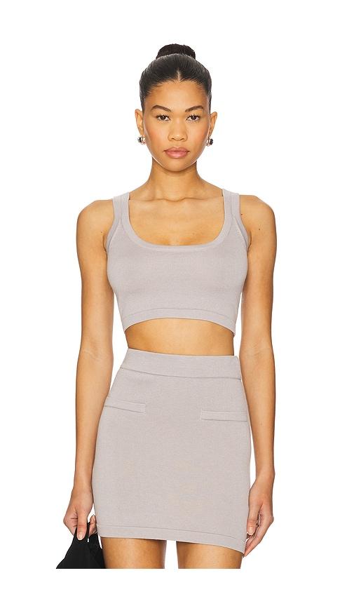 SNDYS Beverly Crop Top in Grey by SNDYS