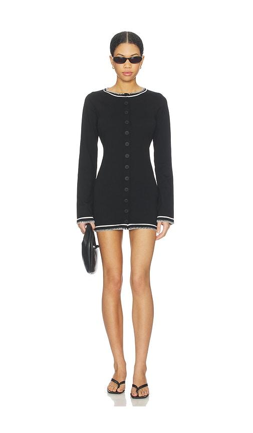 SNDYS Beverly Knit Mini Dress in Black by SNDYS