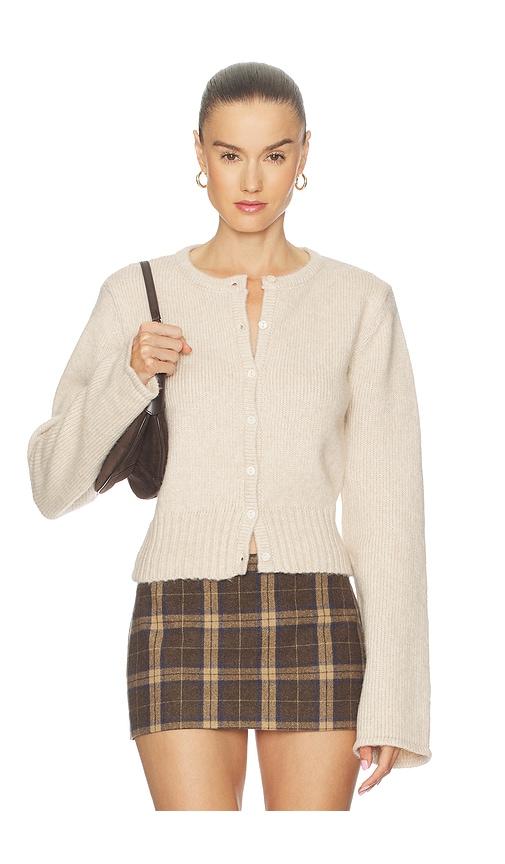 SNDYS Fluffy August Button Top in Cream by SNDYS