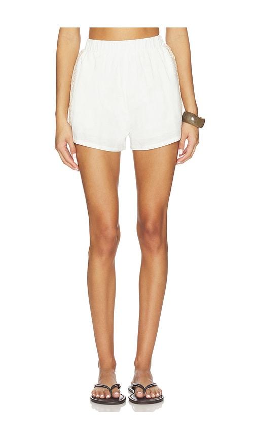SNDYS Ines 2.0 Shorts in White by SNDYS