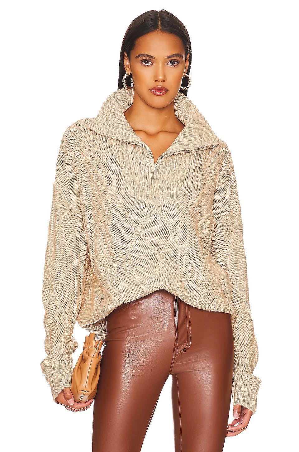 SNDYS Jax Knit Sweater in Beige by SNDYS