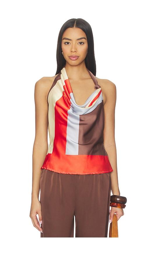 SNDYS Junie Top in Red,Chocolate by SNDYS