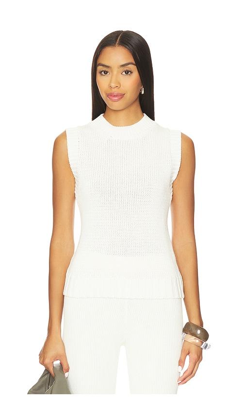 SNDYS Kali Knit Vest in White by SNDYS