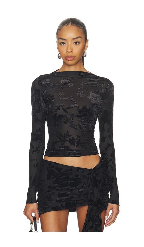 SNDYS Lenora Top in Black by SNDYS