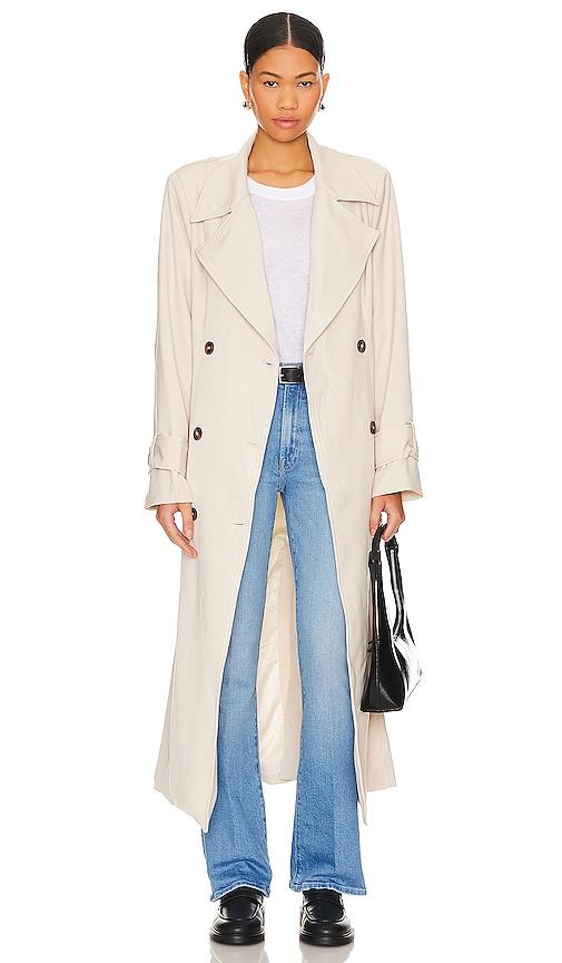 SNDYS Myka Trench Coat in Ivory by SNDYS