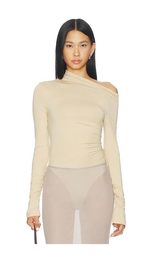 SNDYS Nami Bodysuit in Beige by SNDYS