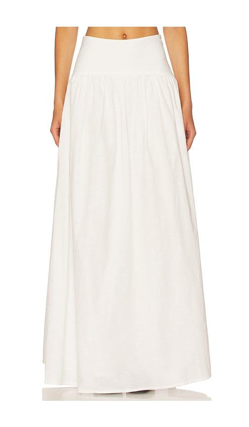 SNDYS Nesa Maxi Skirt in White by SNDYS