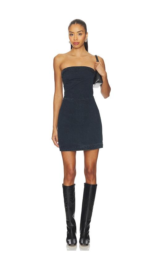 SNDYS Nomi Denim Mini Dress in Blue by SNDYS