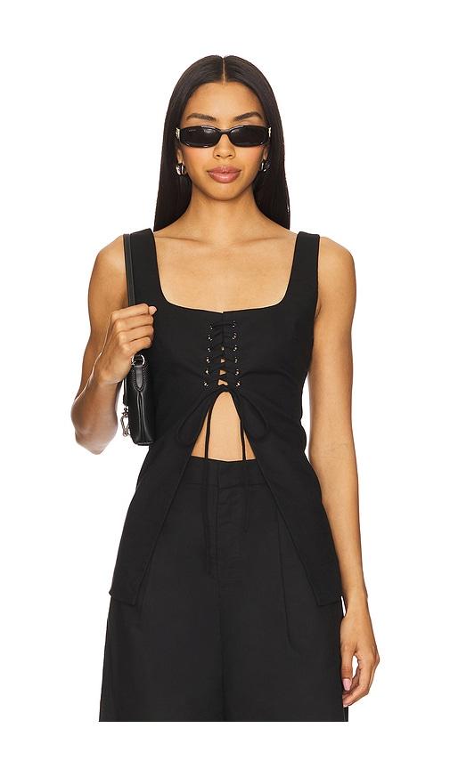 SNDYS Osten Top in Black by SNDYS