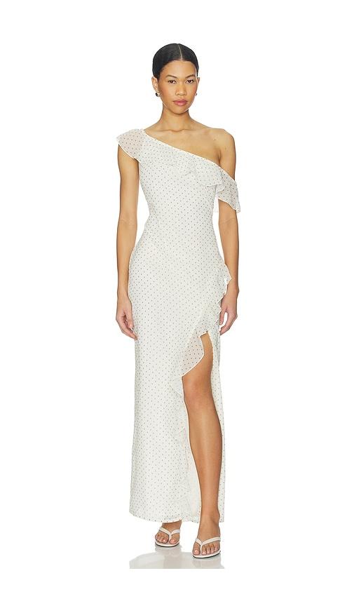 SNDYS Reyen Frill Maxi Dress in Cream by SNDYS